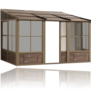 Gazebo Penguin - Florence Sand Wall Mounted Solarium with Metal Roof